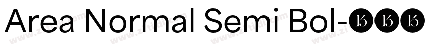 Area Normal Semi Bol字体转换